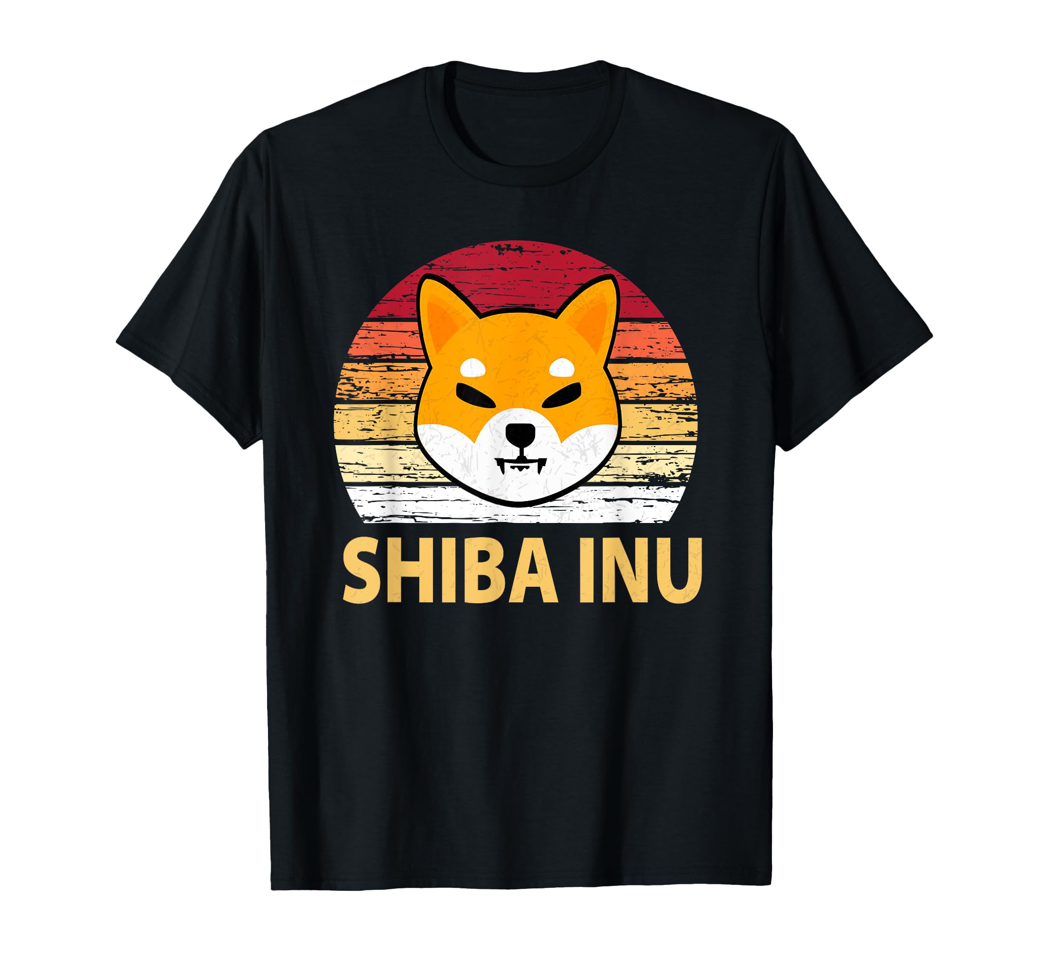 $SHIB Shiba Coin Shirt, Retro Sunset Shiba Inu T-Shirt