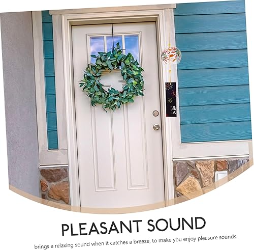 Miniatura 6 de GANAZONO Goblincore Decoración de la habitación Decoración de verano para niñas, carillón de viento japonés, campanillas de viento de vidrio,