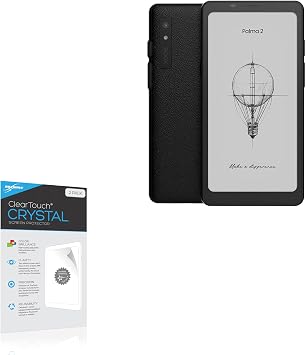 BoxWave Screen Protector Compatible with Boox Palma 2 - ClearTouch Crystal 2-Pack, HD Film Skin - Shields from Scratches