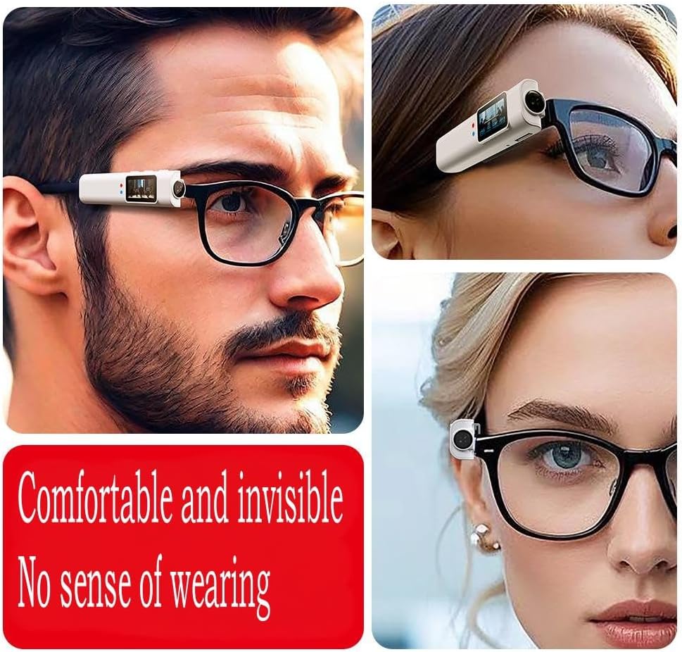 S110 WiFi Action Camera, Glasses Camera, 12 Million Pixels, Photo, Video, Audio (Black)