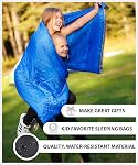 Sac de couchage à l'intérieur & Usage extérieur. Idéal pour les enfants, les garçons, les filles, les adolescents & Adultes. Sacs ultralégers et compacts sont parfaits pour la randonnée, le backpacking & Camping