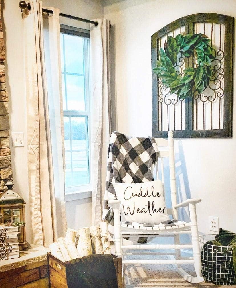 Exсluѕіvе Dіѕсоunt 🔥 Huashen Spring Magnolia Large Wreath, Green PU Leaf on Grapevine Farmhouse 24 inch for Everyday Indoor, Front Door Rеvіеw Dіѕсоunt Huashen Spring Magnolia Large Wreath, Green PU Leaf on Grapevine Farmhouse 24 inch for Everyday Indoor, Front Door