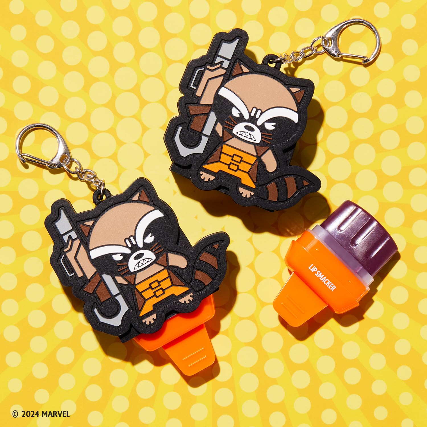 Lip Smacker Marvel, Guardians of the Galaxy, Lip Balm for Kids with Marvel Keychain Easy-to-Apply Popsicle Shape - Image 4