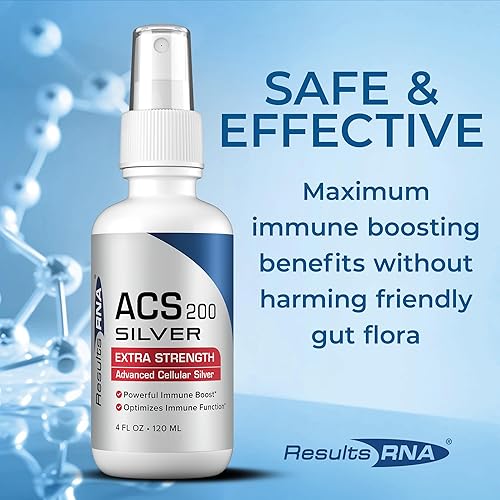 Miniatura 5 de Results RNA - ACS 200 Silver Extra Strength - Soporte para el sistema inmunológico avanzado celular coloidal que sobrealimenta tu sistema