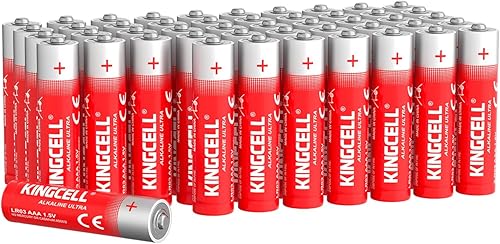 Miniatura 8 de KINGCELL - Paquete de 20 pilas alcalinas AA de alto rendimiento, pilas doble A con vida útil de 10 años y potencia duradera para el hogar