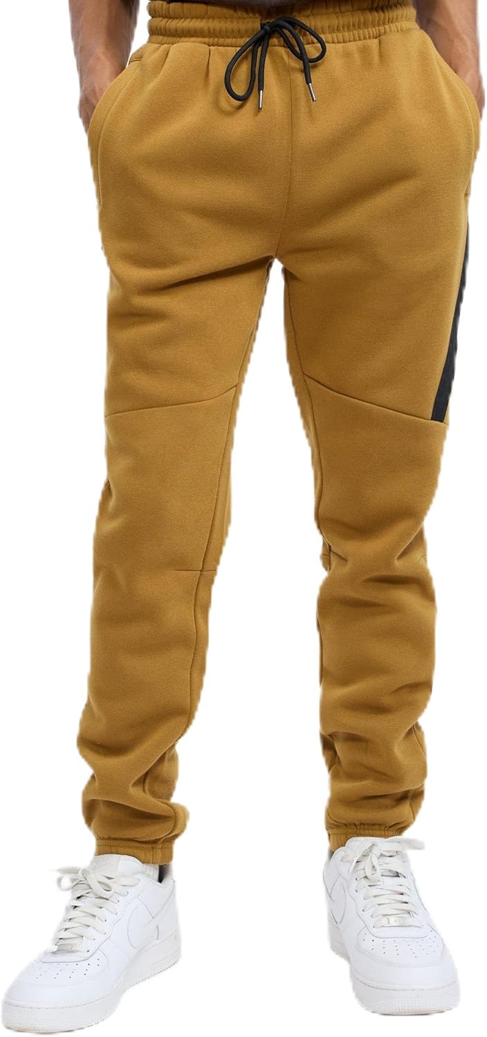 Reason Mens Joggers, All Over Print Sweatpants for Gym, Hiking, Relaxed Fit with Elastic Waistband & Adjustable Drawcord
