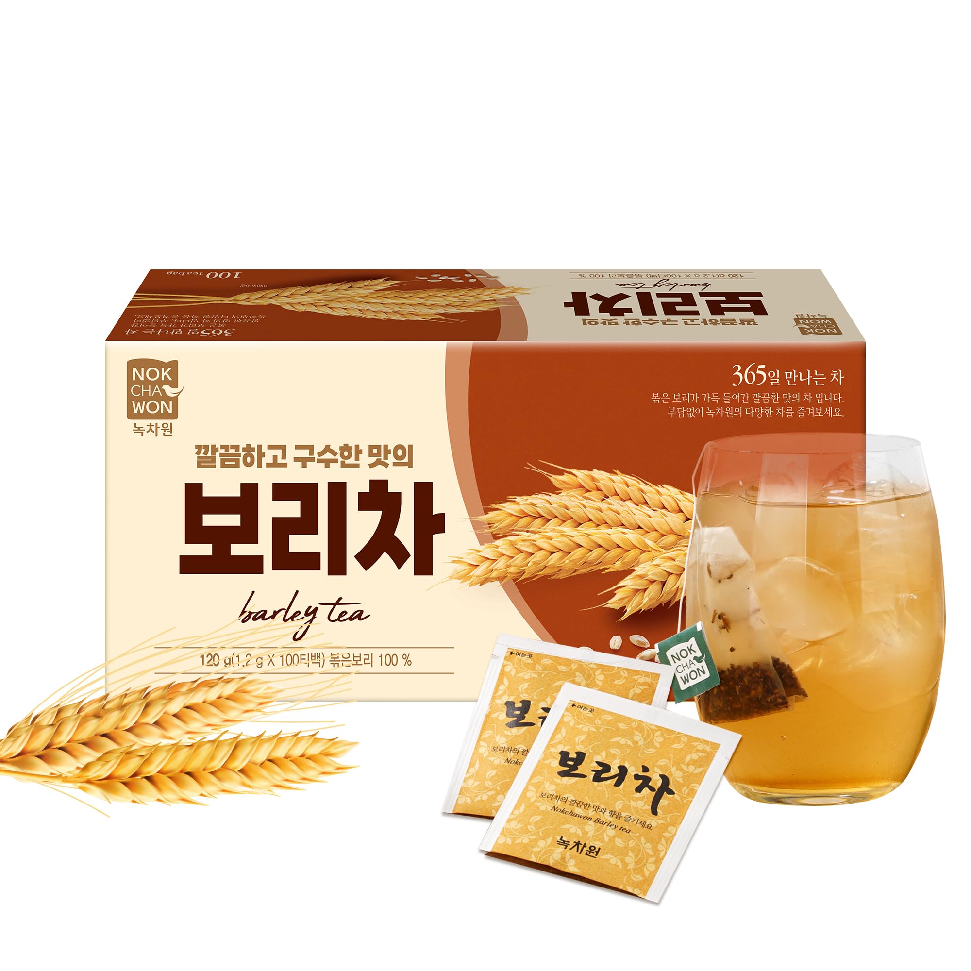 Amazon.com : [Nokchawon] Korean Roasted Barley Tea Bags (100 Count