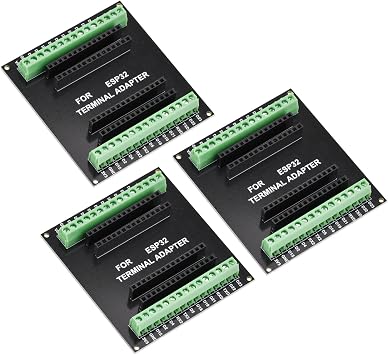 diymore 3pcs ESP32 1 in 2 Breakout Boards for 30PIN Narrow Version ESP32 ESP-WROOM-32 Microcontroller Compatible with ESP32 Devkit V1