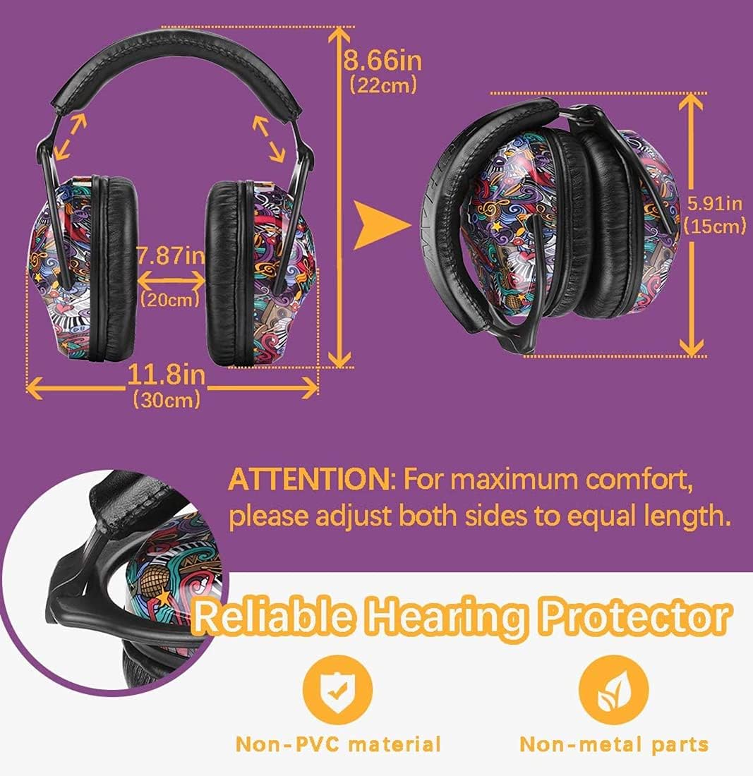 ZOHAN 030 Ear Defenders for Toddler Kids and Young Teens Upgraded Hearing Protection Muffs for Children Have Sensory issues and Autism Ideal for Fireworks Concerts - Image 5