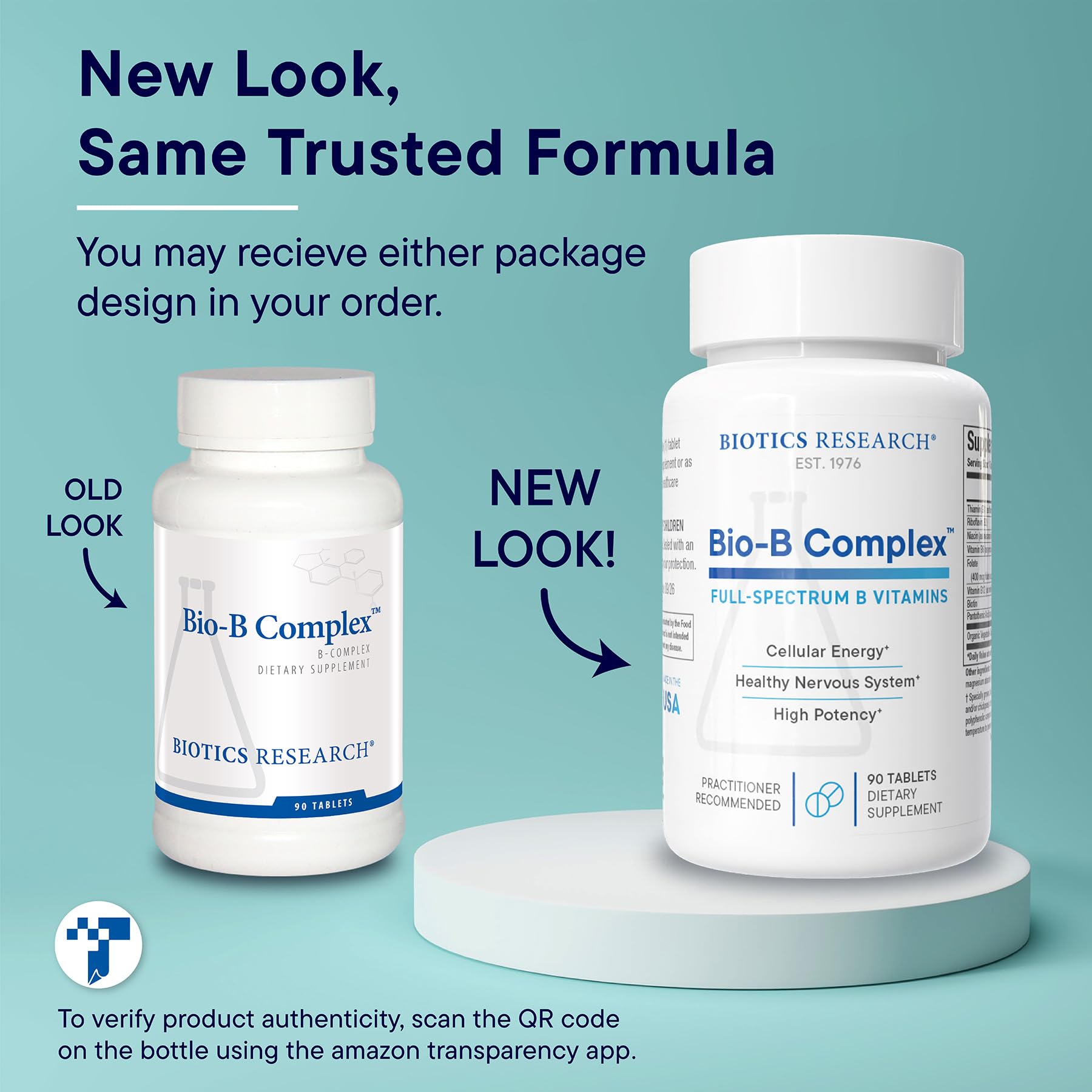 BIOTICS RESEARCH Bio B Complex High Potency Vitamin B2 B6 B12 Folate 90Tabs — Amazon image 4