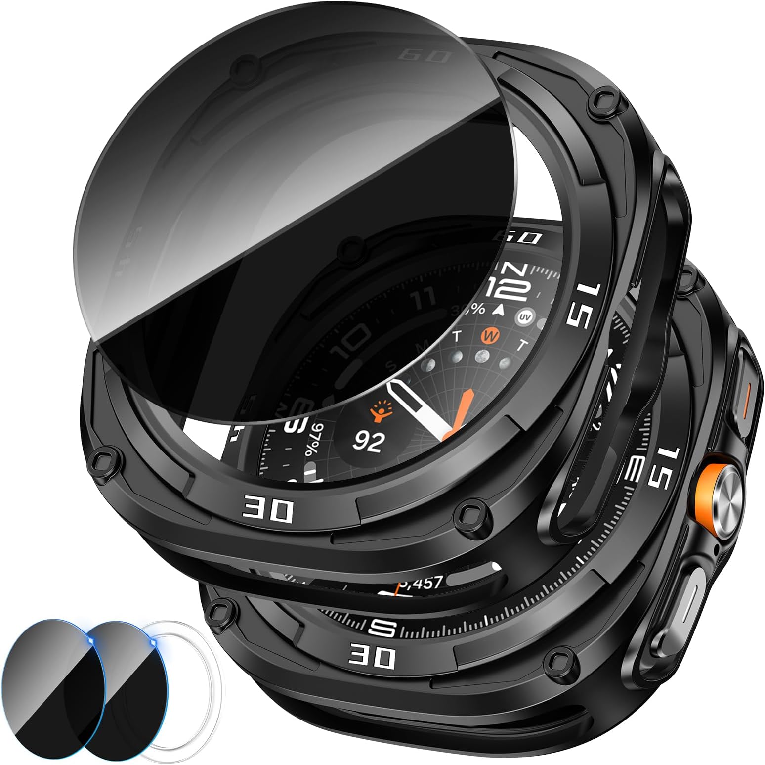 Goton for Galaxy Watch Ultra Case with Screen Protector 47mm 2025
