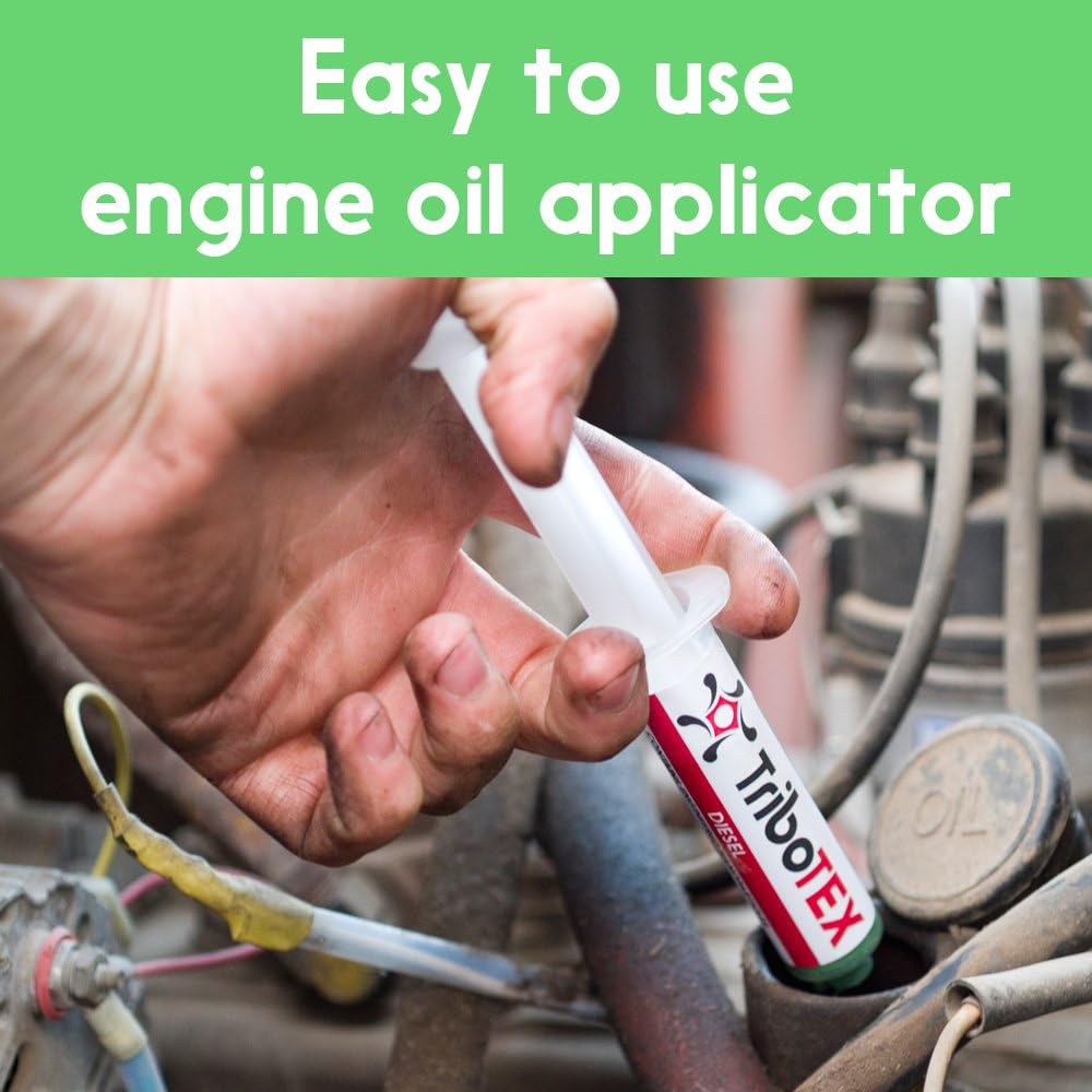 TriboTEX Oil Additive Diesel Engine Treatment: Add to Engine Oil - Makes High Mileage Pickups Like New with Synthetic Material (Treats One Big Diesel Truck) Make Your Truck More Heavy Duty