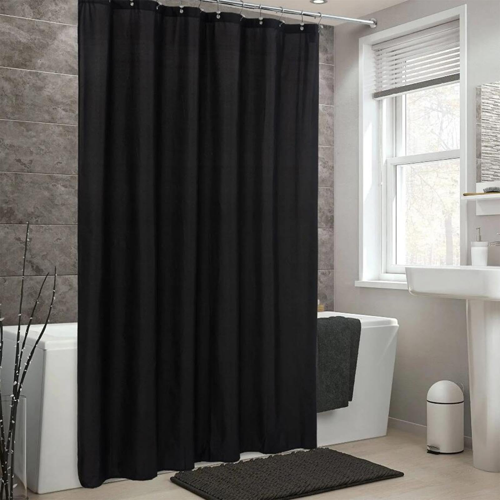 PDSYCB Shower Curtain, 57x84in-145x213cm/WxL Water Repellent, Machine Washable Shower Curtain Hotel Luxury Decorative Shower Curtains for Bathroom