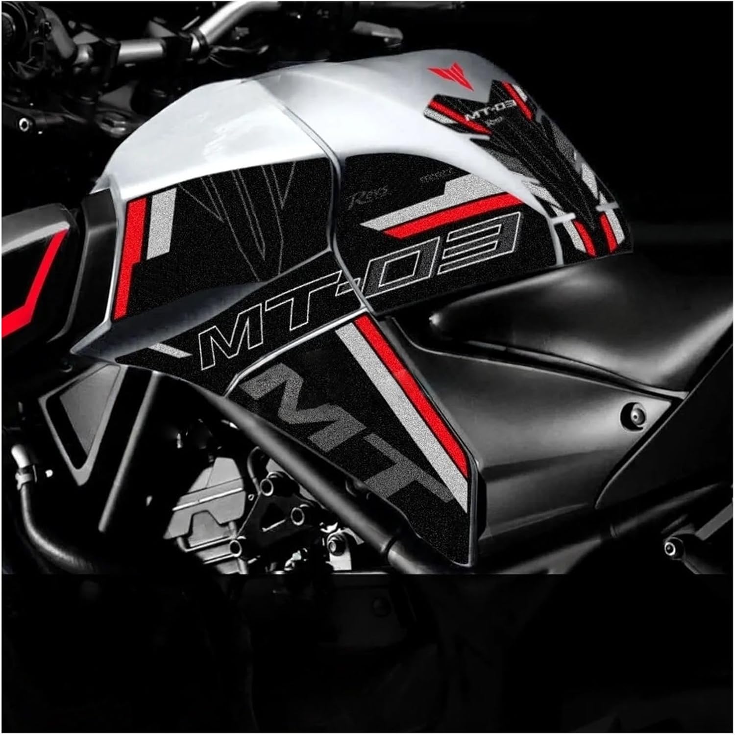 Motorcycle Tank Sticker for MT-03 Motorcycle Accessories Side Fuel Tank Pad Protection Grips Knee PVC Stickers Anti-Slip Decals.
