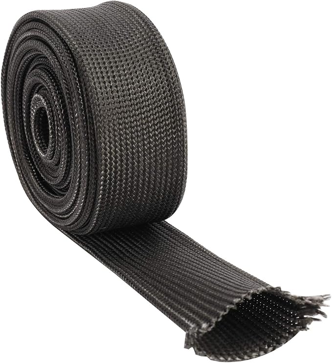 YaeMarine 1/4 Inch 10FT Auto Heat Sleeve, Fiberglass Heat Wrap, Wire Shield Sleeve