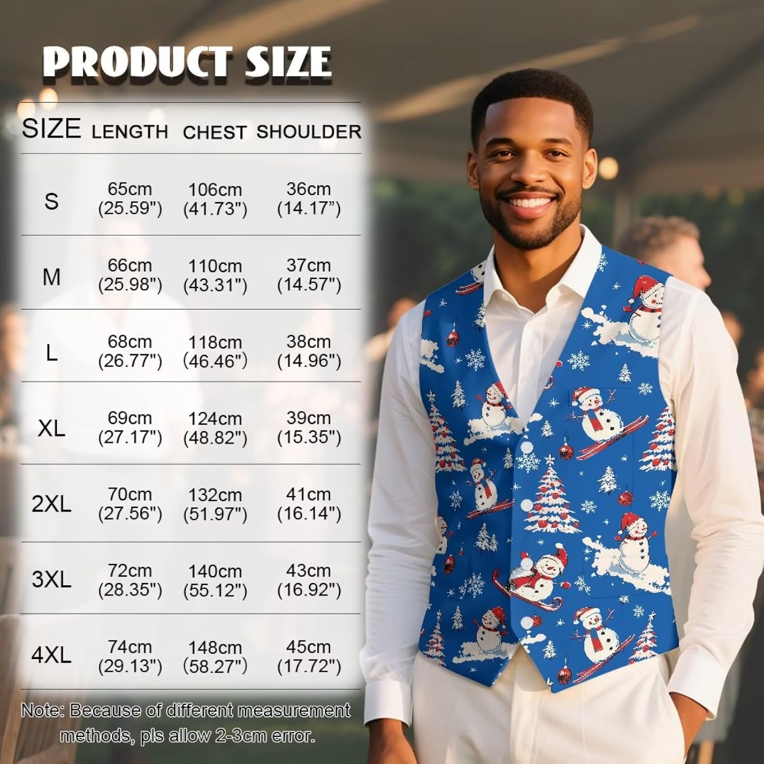 CLOHOMIN Men's Suit Vest Waistcoat Casual Slim Fit Suit Vest Business Formal Dress Waistcoat Vests for Suit or Tuxedo