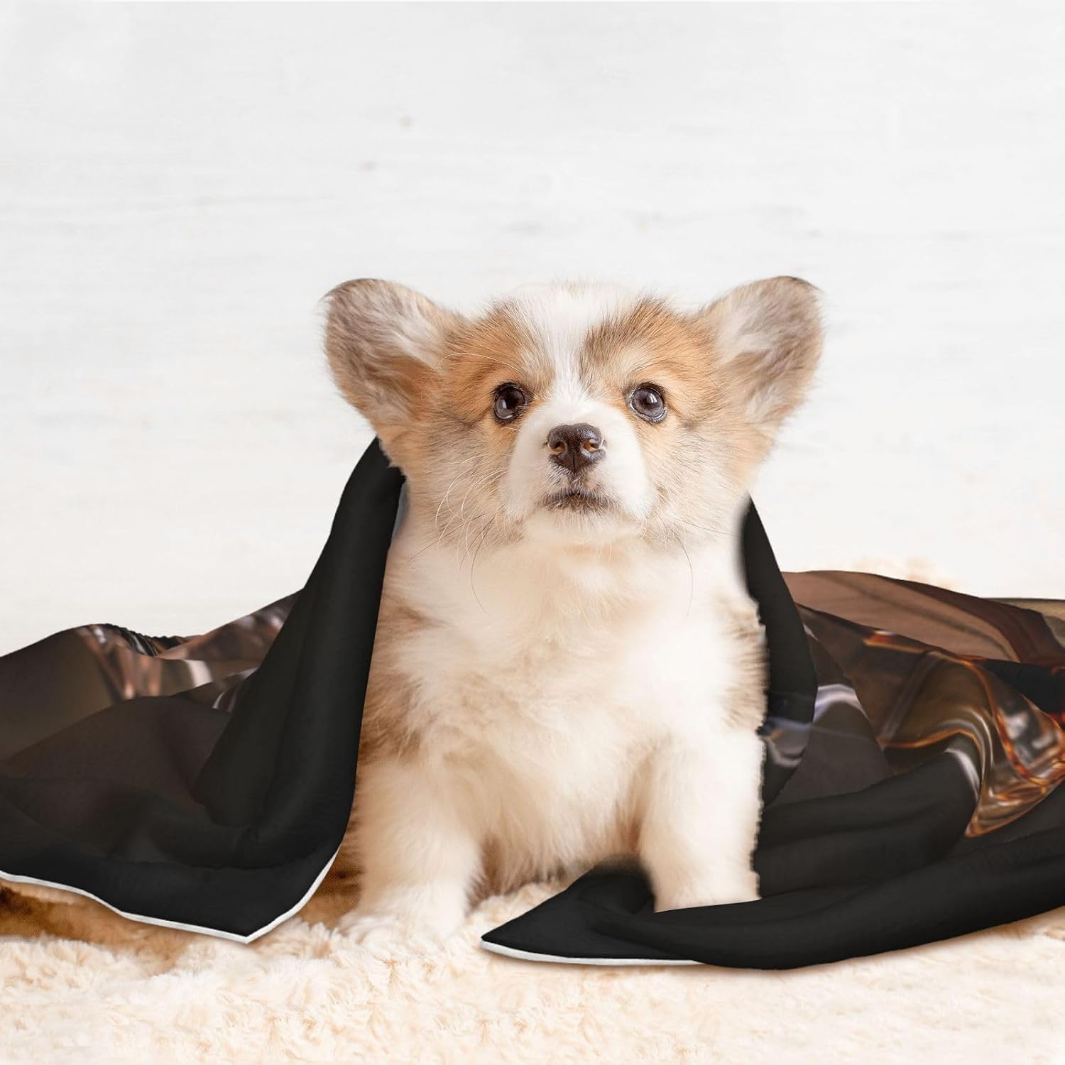 Alcohol and Cigarettes Pet Blanket for Dogs & Cats â€“ Soft Plush Dog Blankets for Small & Large Dogs, Couches, Beds, and Cars