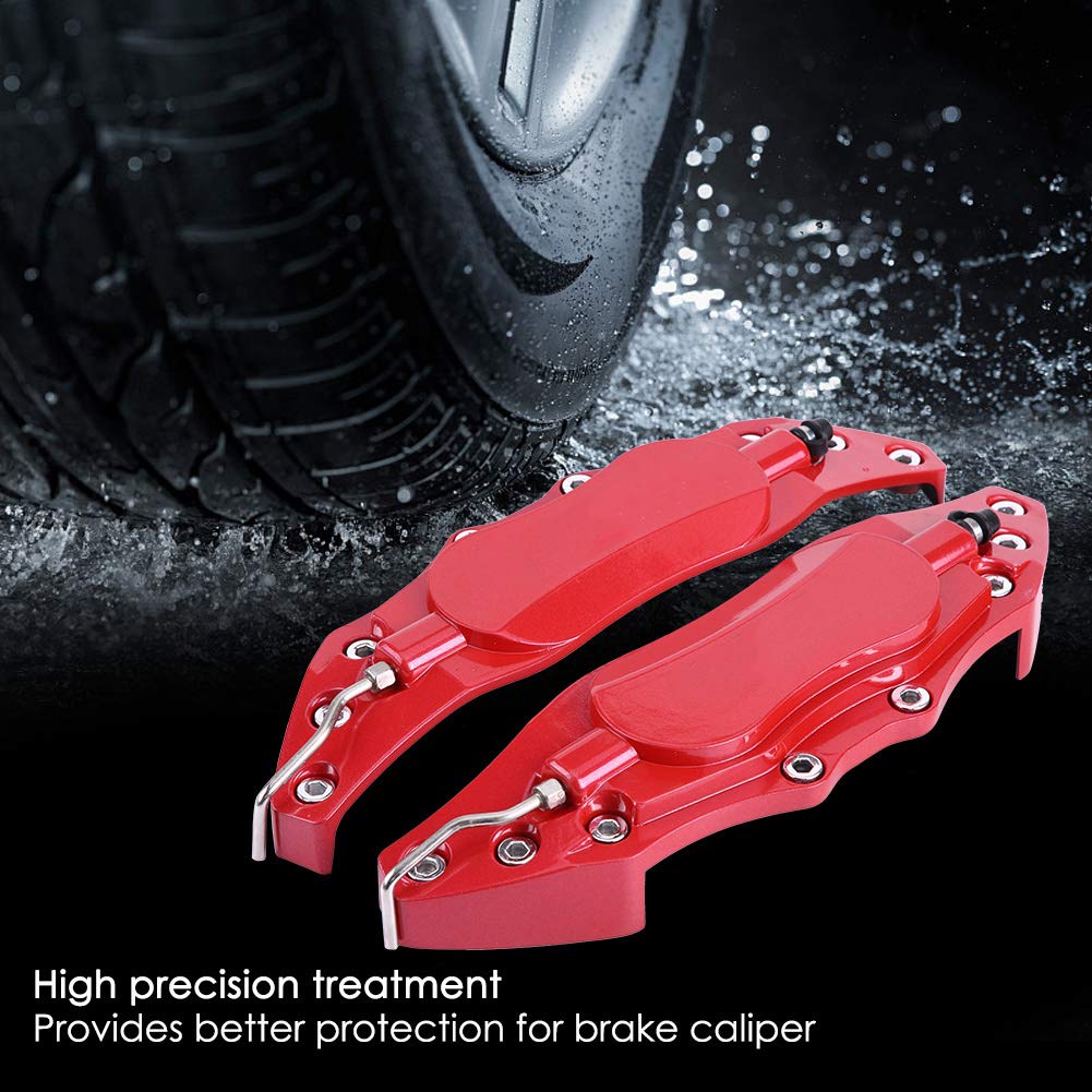 Yctze 4 Protectores de Pinza de Freno de Aluminio para Coche, para Buje de Rueda de 16 a 17 Pulgadas, Herramientas de Modificación del de Frenos de Automóvil Mediano.