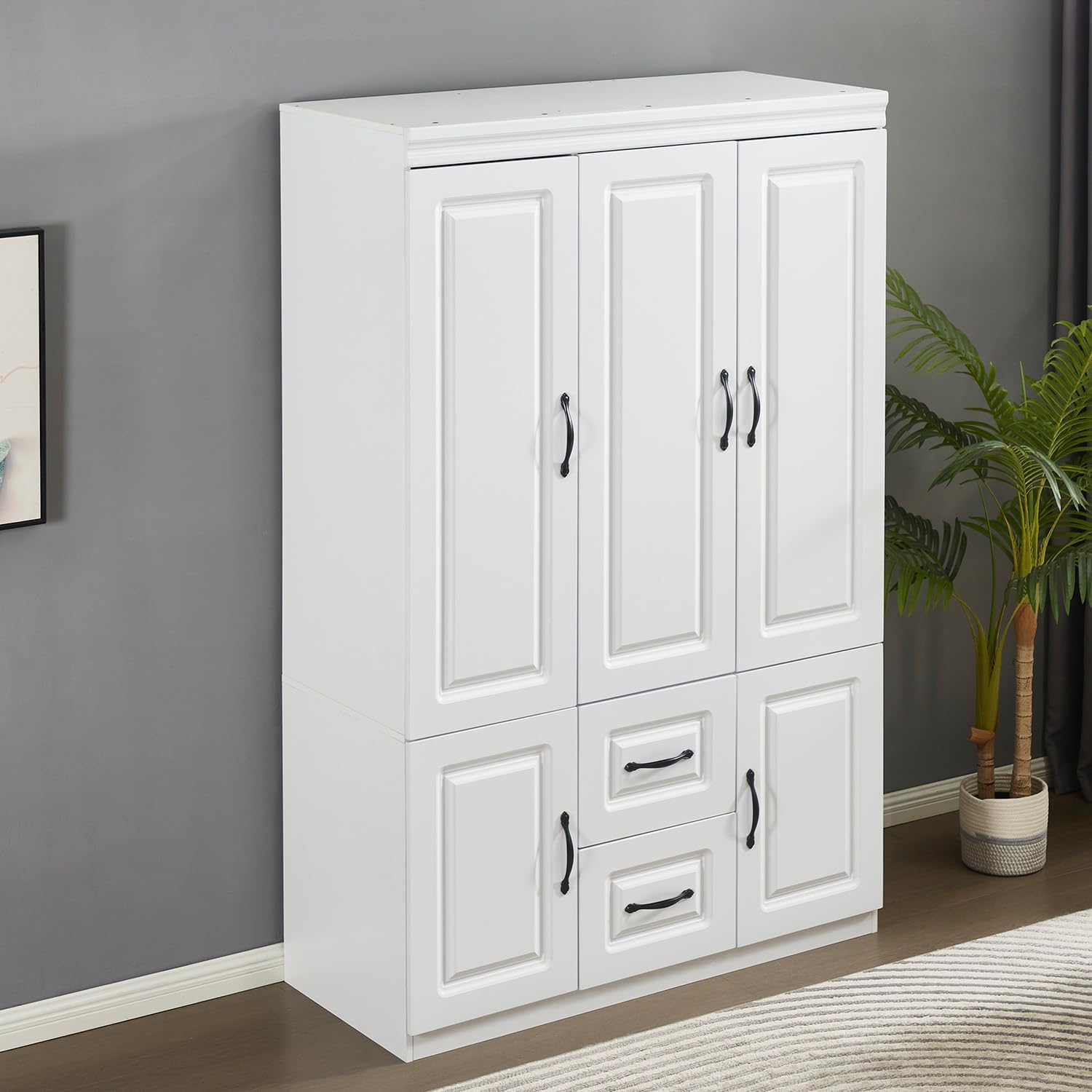 Sophshelter Wardrobe Armoire Storage Wood 3 Door 2