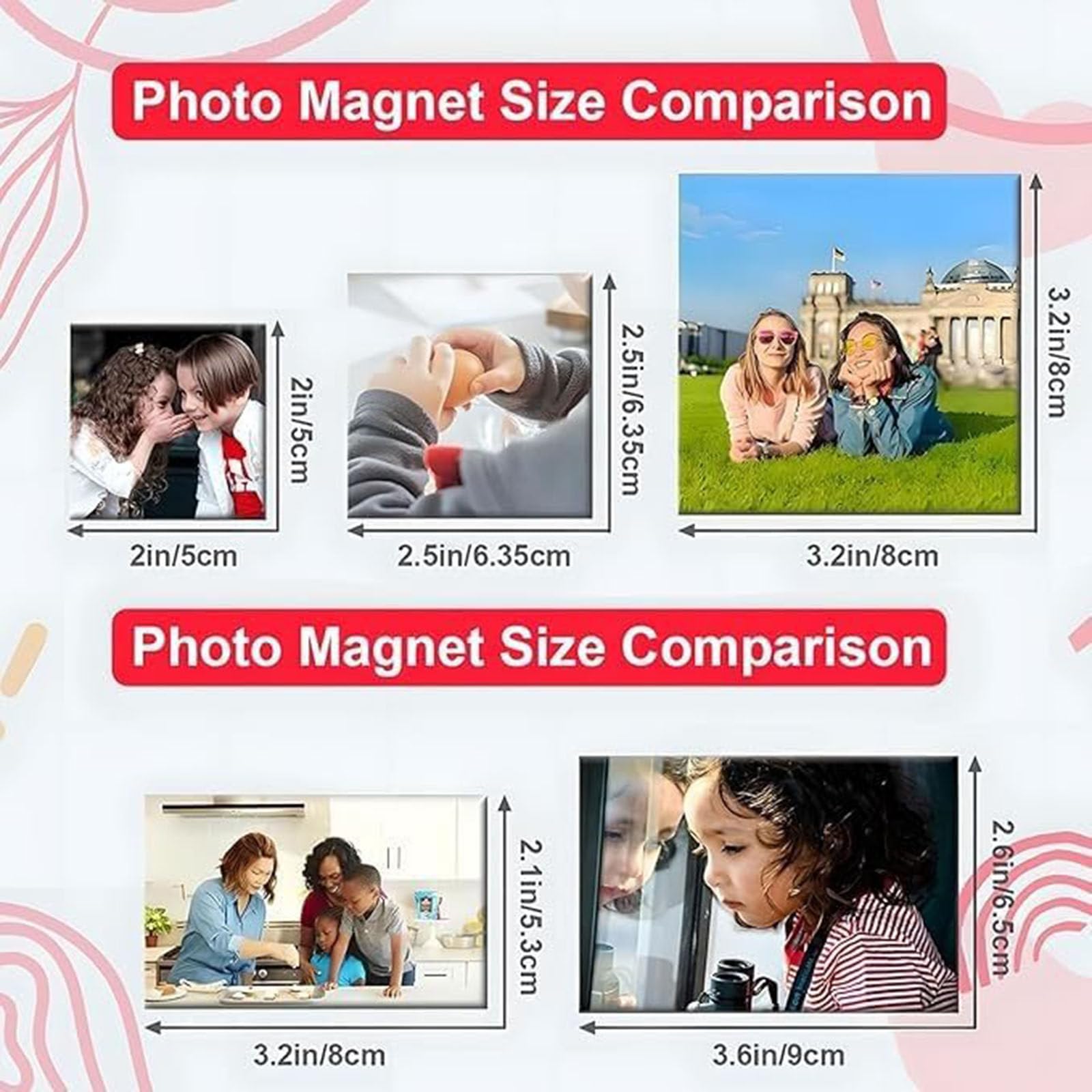 DIY Réfrigérateur Photo Sticker Maker avec Acrylique et Pin Consommables pour Décoration Maison Personnalisable