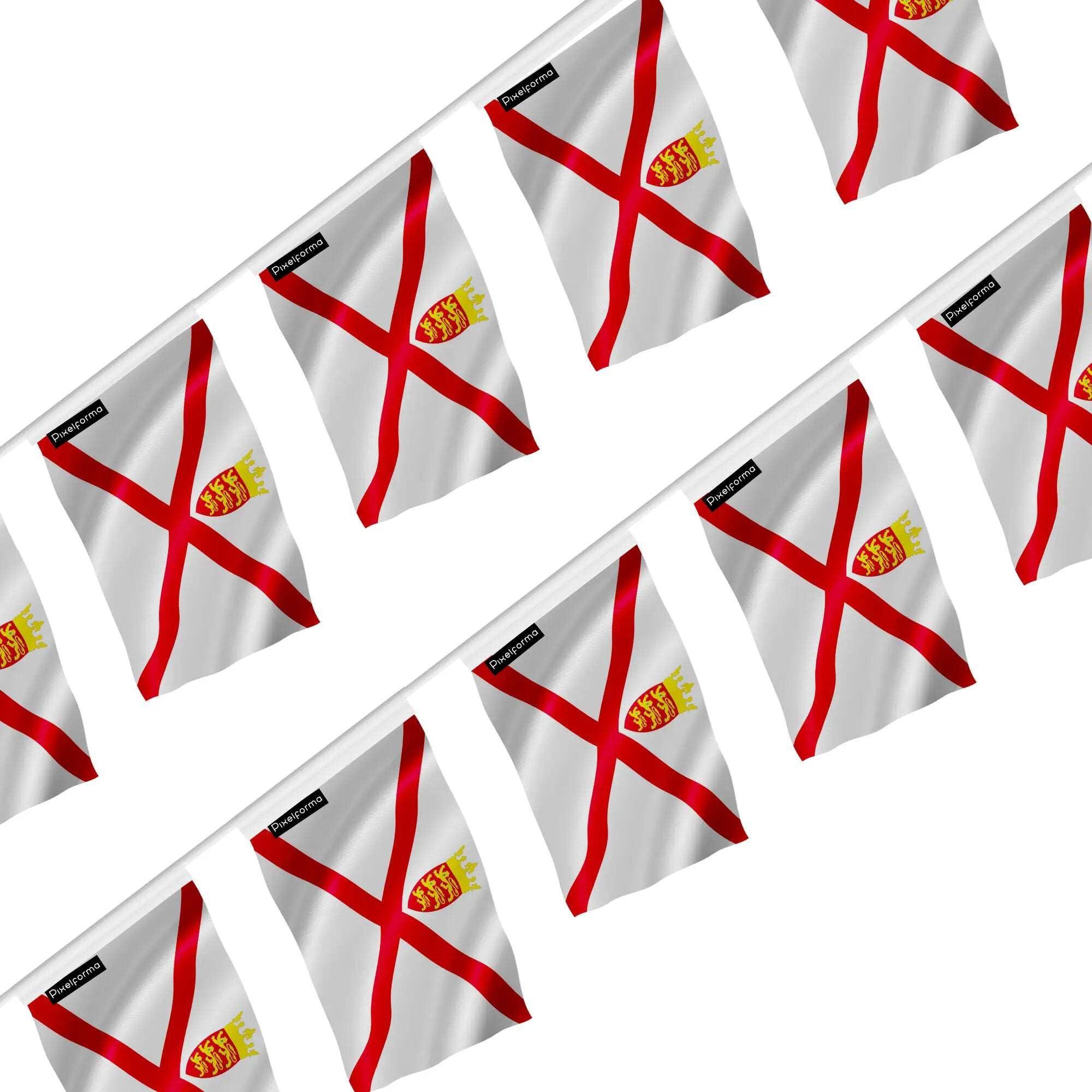 Guirlande drapeau Jersey 50 pièces pour décorer rapidement de grands espaces - 3
