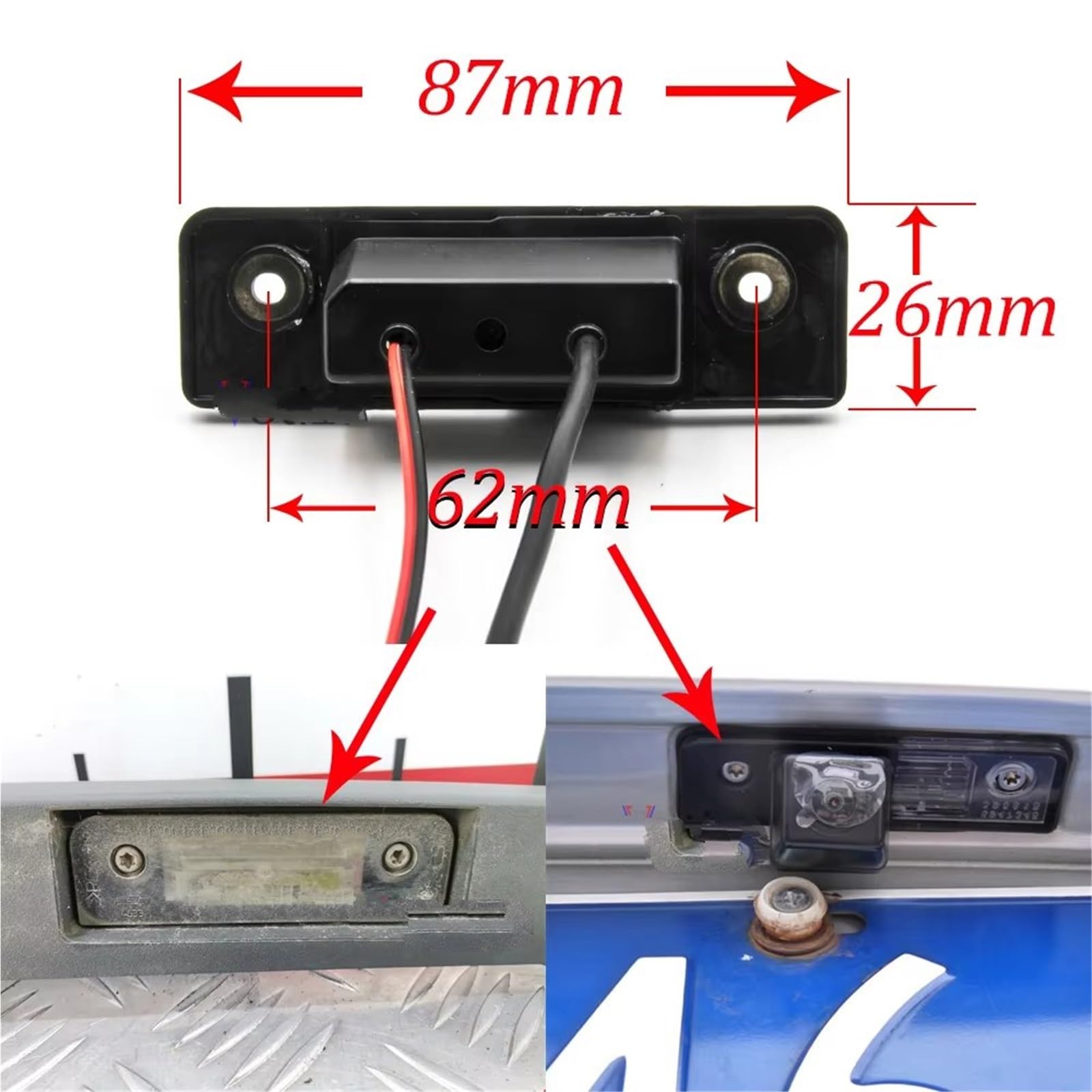 Zamiennik do samochodu Fusion Hatchback 2005 2006 2007 2008 2009 monitor cofania parkingu CCD HD AHD kamera cofania rybie oko kamera parkowania (A120 CVBS 680 x 480) (C135 AHD 720P)