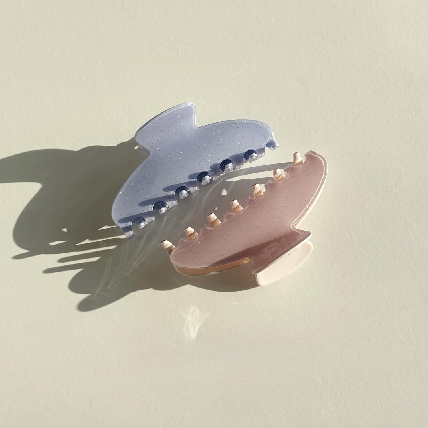 Durable Acetate Hair Clips - 4-Inch Sequin Blue Claw Clips for Fine and Thick Hair (Sequin Blue) - Image 8