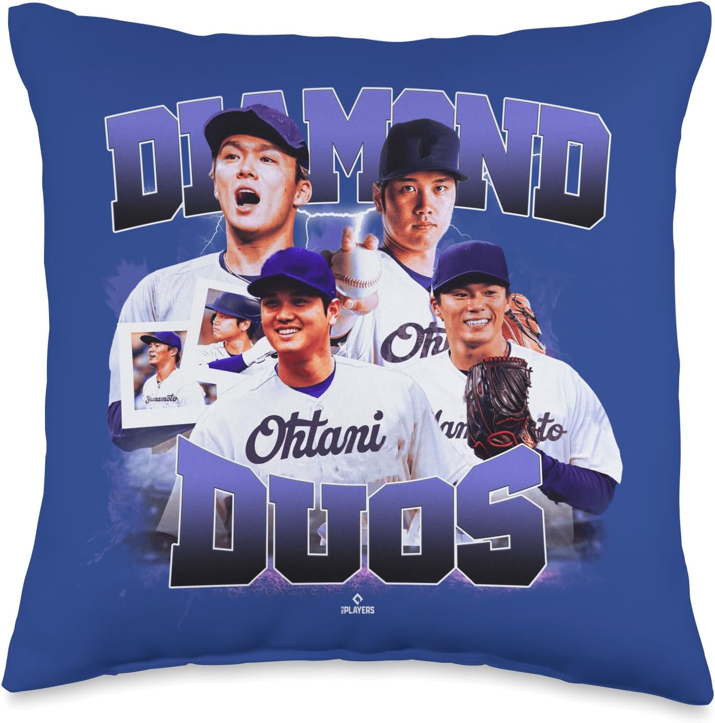 Yamamoto & Ohtani | Los Angeles Duos | MLBDDUO4003-S Throw Pillow