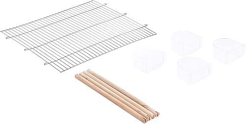 Miniatura 3 de Prevue Hendryx SPF063 - Jaula de vuelo dividida, color negro