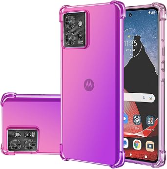 حالة ل Motorola ThinkPhone Case ، Moto ThinkPhone Cute Case Girls Women ، Gradient Slim Anti Scratch Soft TPU Phone Cover Shockprotection Case for Motorola ThinkPhone Pink / Purple