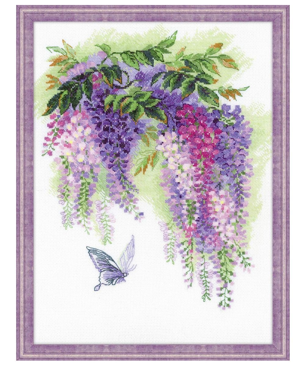 Riolis Cross Stitch Kit - Wisteria 1672