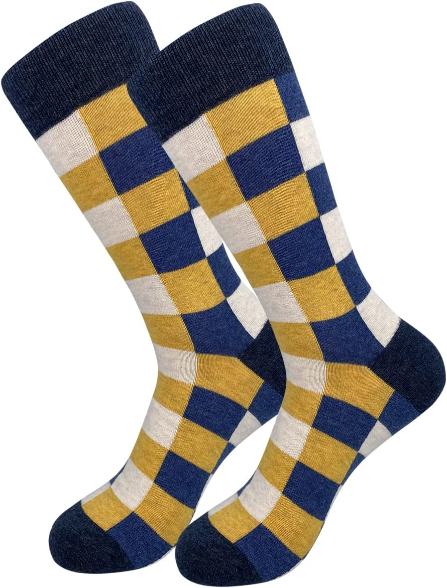 HHX YONLEE Dress Socks 5/6/10 Pairs Crew Argyle Colorful Cotton Novelty Casual Happy Fun - Image 4