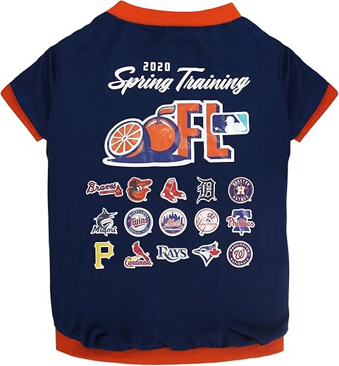 Pets First Camiseta PET para cães e gatos – MLB Florida Spring Training Dog, GG – Camiseta de animal de estimação mais fofa para o filhote...