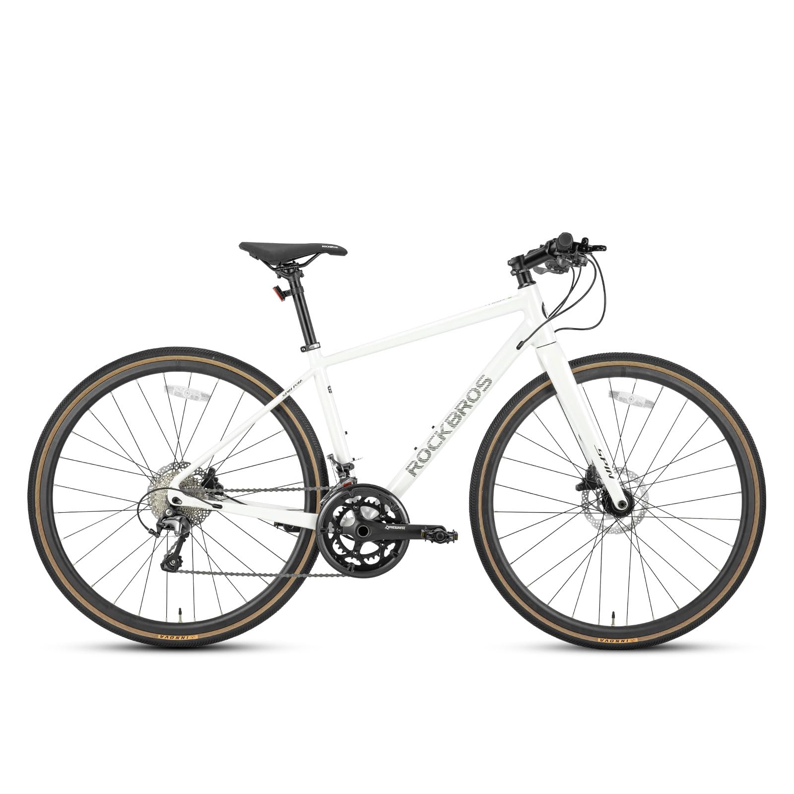 ROCKBROS SPIN Trekking Bicicletta 28 Pollici, Bicicletta lbrida in Lega di Allumini, 20 Velocità, Freni a Disco, Uomo e Donna, 700C