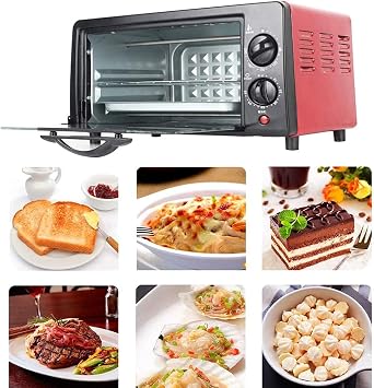 Compact Microwave Oven Air Fryer Combo, 11L Large Capacity, Temperature Control & Timer, Includes Bakeware and Rack for Household Use