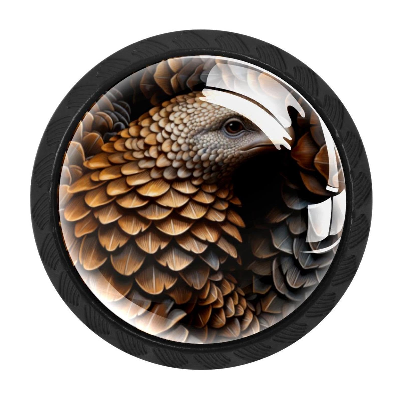 CHENZZZZ 4 Pieces Kitchen Cabinet Knobs Pangolin Drawer Knobs Dresser Knobs Drawer Pulls Door Knobs Dresser Drawer Handles Knobs for Dresser Drawers