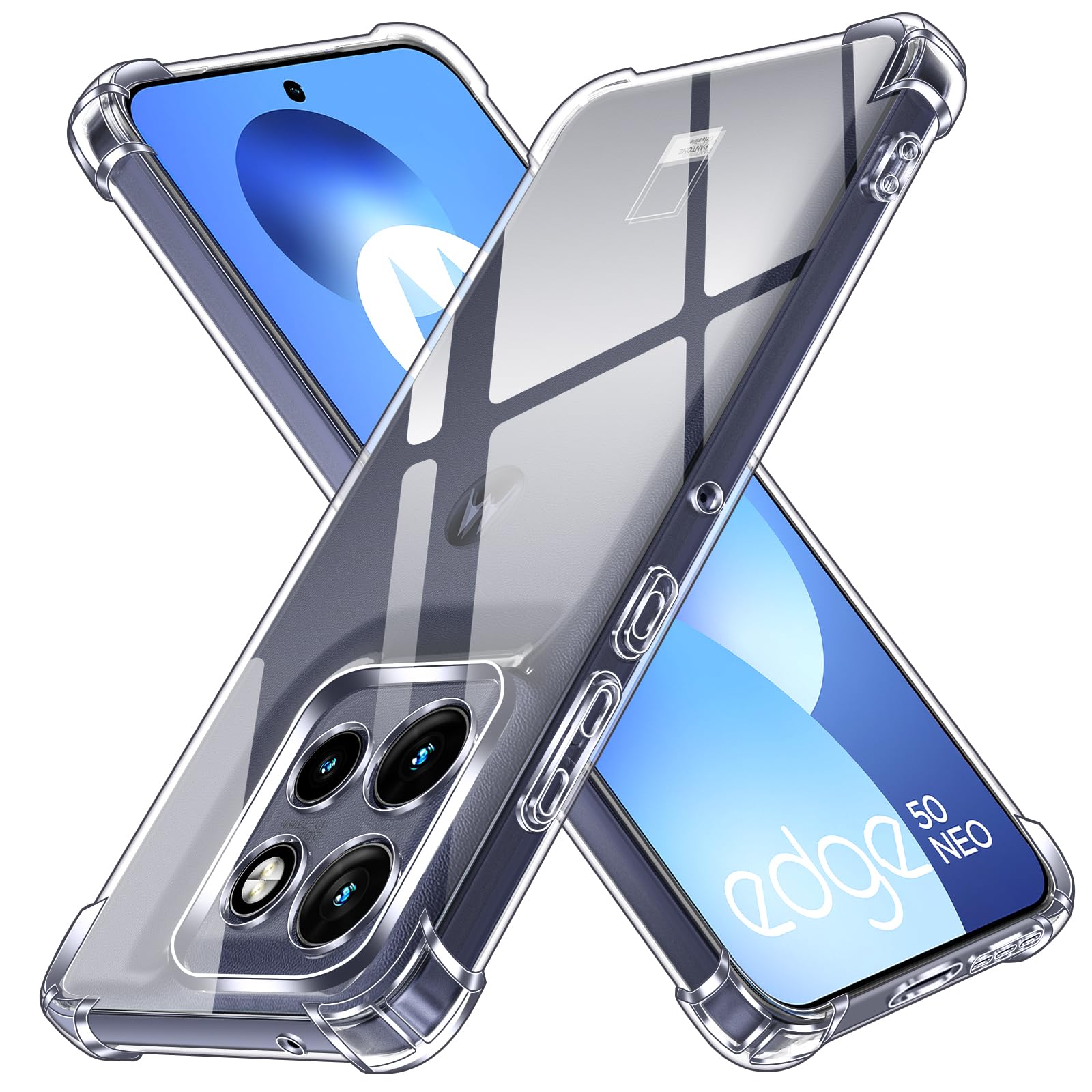 iVoler Cover in Silicone per Motorola Moto Edge 60 Fusion 5G / Edge 60 5G con Protezione della Fotocamera, Ultra Sottile Custodia in TPU Morbida Anti-Graffio Antiurto Protettiva Case, Nero