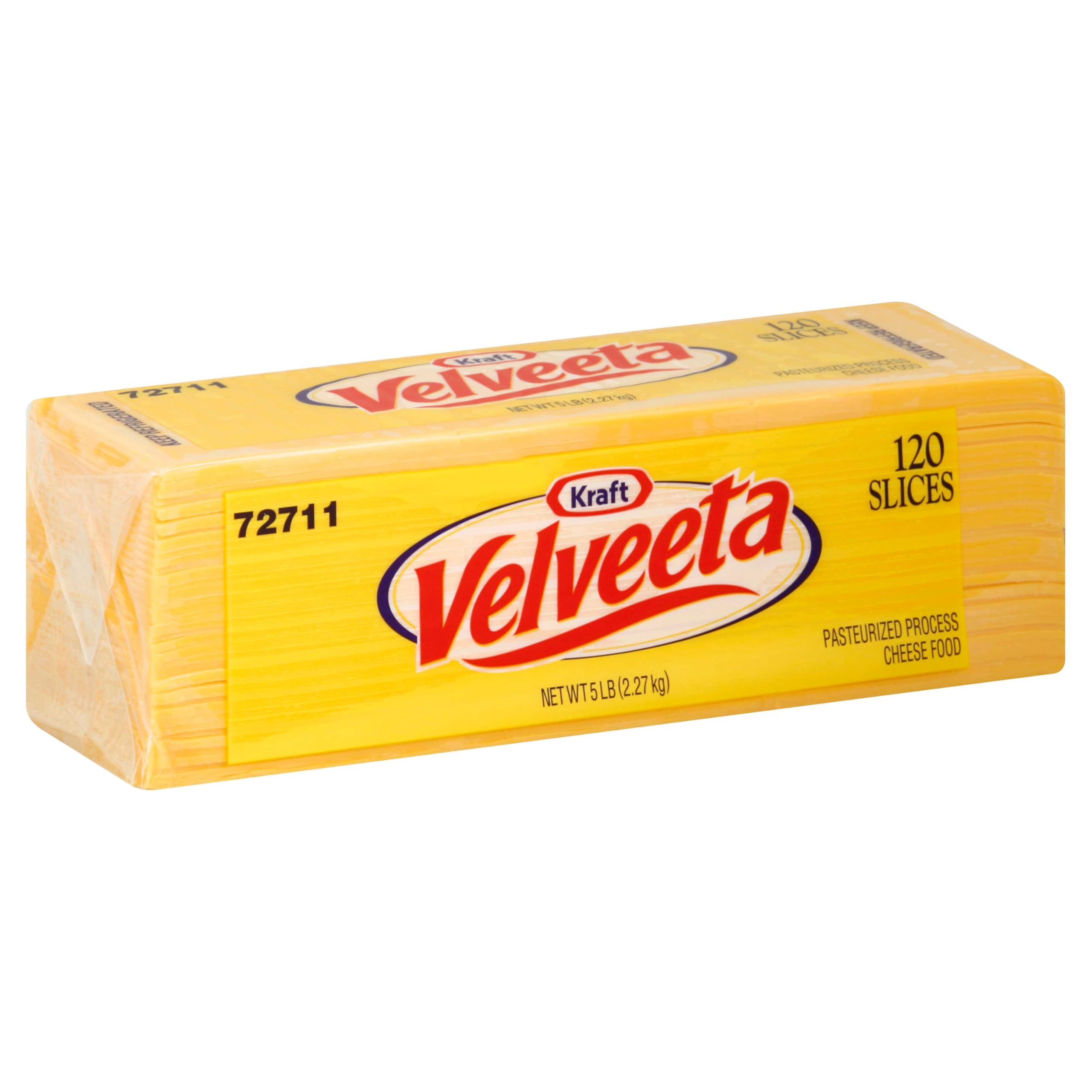Kraft Regular Sliced Cheese by Velveeta – 5 pounds, Pack of 4
