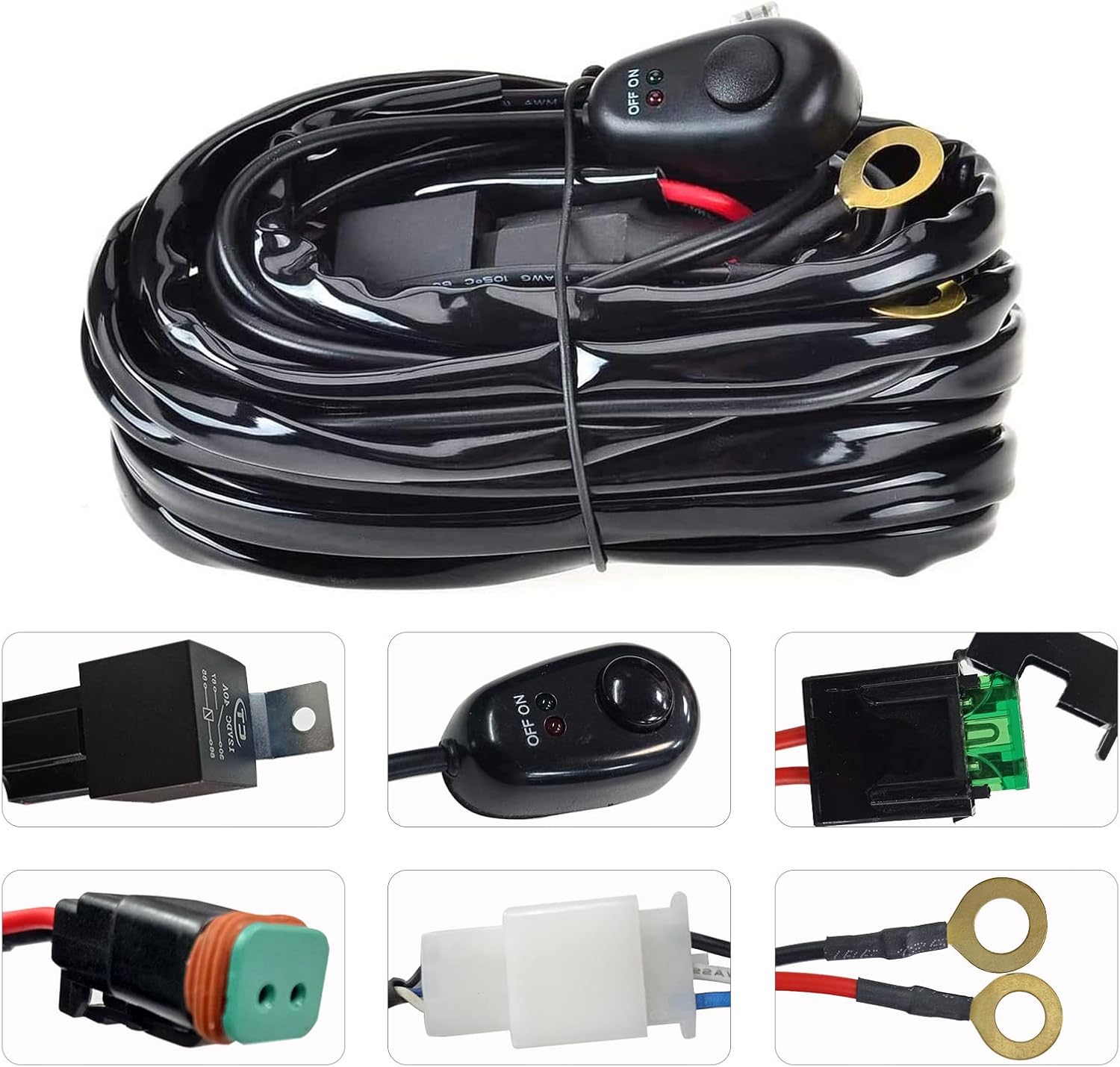 Willpower 405W LED Light Bar 32 Inch Led Fog Lights Waterproof Super Bright Spot Flood Combo Offroad Driving Work Lamps with Wiring Harness for Truck Je-ep ATV SUV Boat