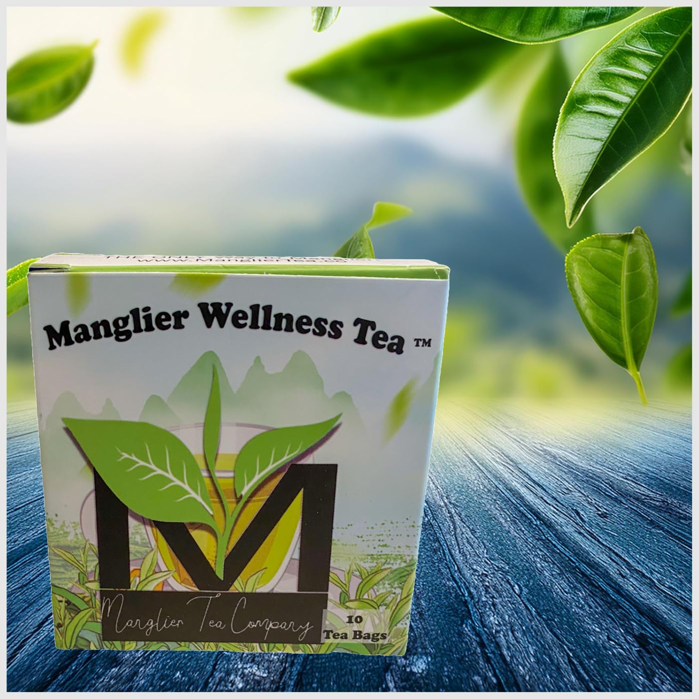 CreoleCure - 100% Organic Manglier Tea - 10 Tea Bags - Wellness Tea made from the groundsel bush.
