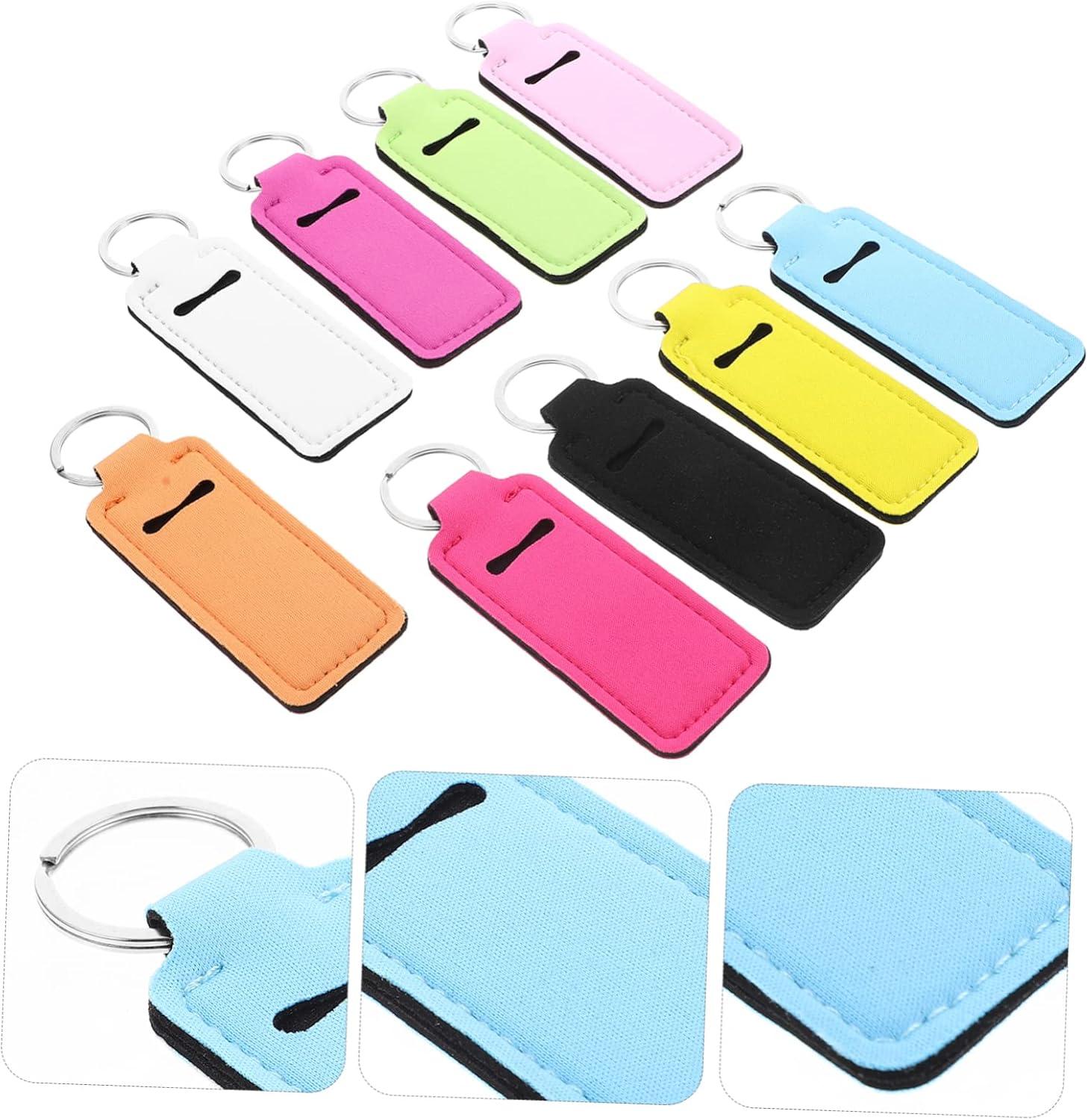 Case Lipstick Tube Makeup Holder Keychain Hanging Accessory Carrying Cover Key Chain Practical Keychain