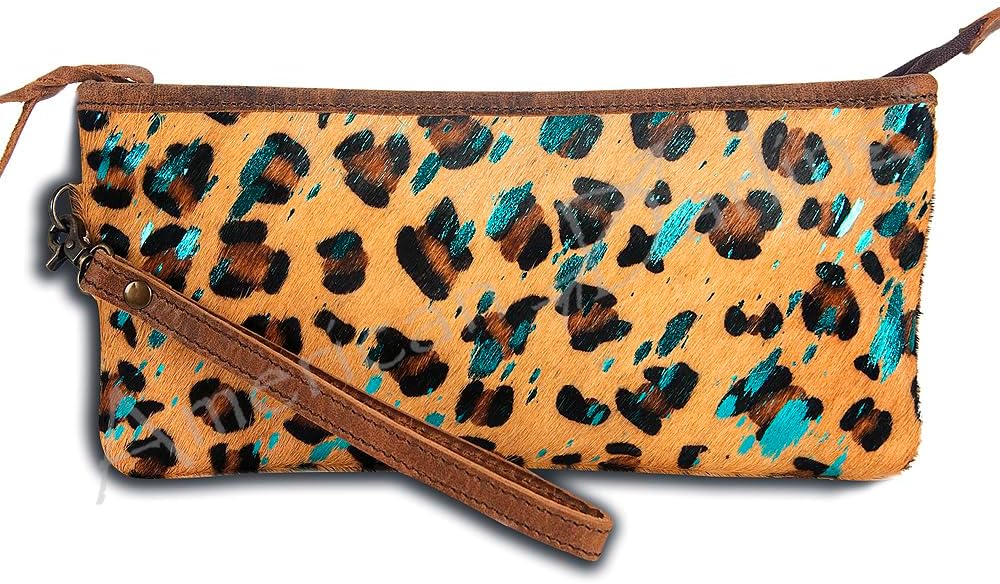American Darling Wristlet Hair on Genuine Leather Western Women Bag | Handbag Purse Travel Clutch
