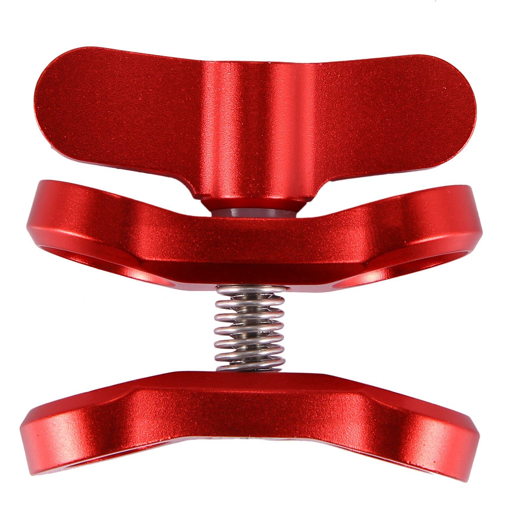 2X Accessoire de Camera Clip de Papillon de Boule de Lumieres de Plongee Support de Fixation de Bras en Aluminium pour 3 + / 4/5 Gitup SJ6000 Camera Rouge