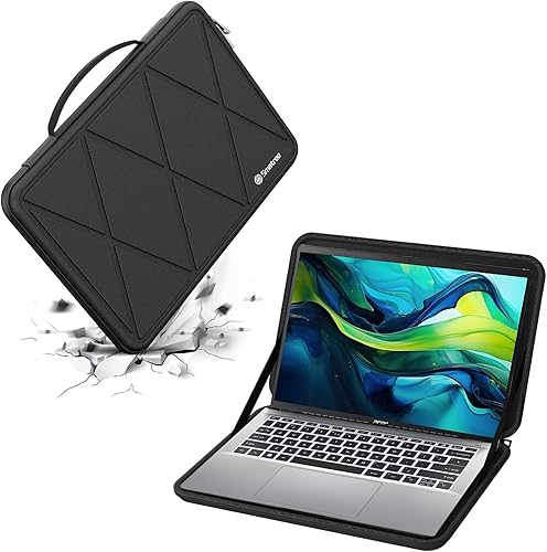 Vista 24 de Smatree Funda Protectora EVA Dura Compatible para Acer Aspire 5 A515/3 A315/1 A115 de 15.6 Pulgadas, para Acer Aspire Vero Green-AV15 Funda Serie X