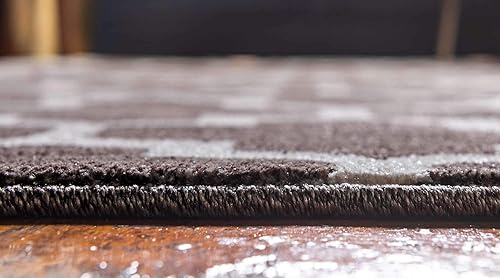 Vista 148 de Unique Loom Trellis Collection - Alfombra estilo marroquí de enrejado gris oscuro (8' 0 pies x 11' 0 pies)