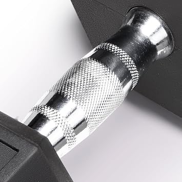 Marcy Rubber Hex Dumbbell - Available for 25lb - 50lb