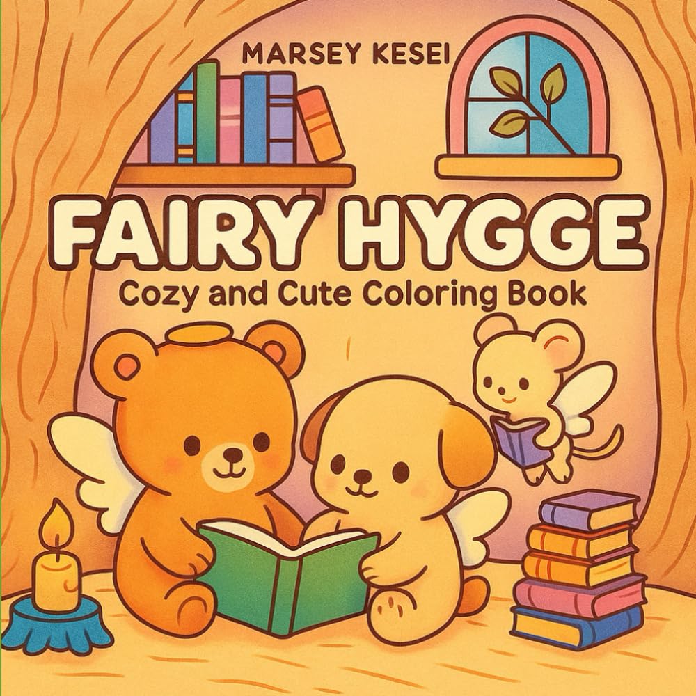 FAIRY HYGGE: A Cozy Coloring Book Filled with Kawaii Fairies, Magical Forest Animals, and Peaceful Hygge Moments for Calming Coloring Fun (Fairy Hygge)
