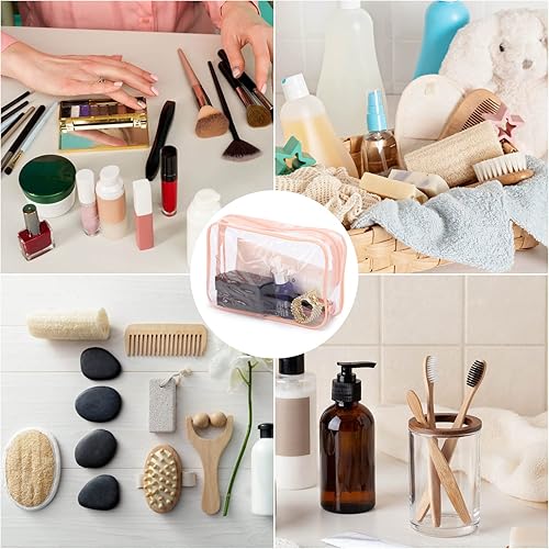 Miniatura 6 de Tbestmax 10 Piezas Bolsas de Cosméticos Transparentes Bolsas de Maquillaje Portátiles Impermeables Bolsas de Artículos de Tocador de Viaje