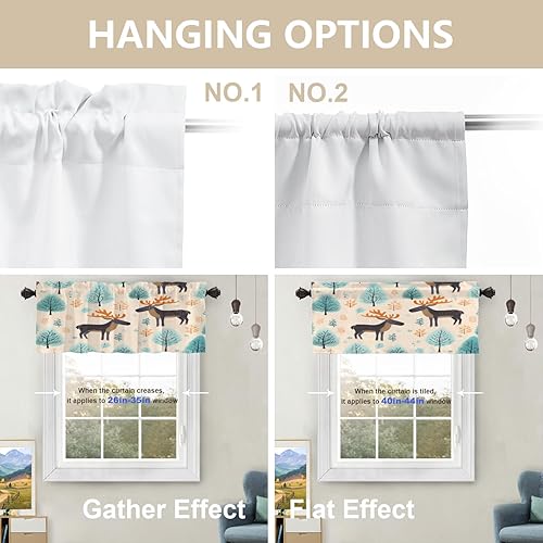 Miniatura 910 de Cenefas de cocina modernas con patrón de cobre marrón dorado para ventanas, cenefas opacas abstractas de marcas de arañazos y cortinas opacas