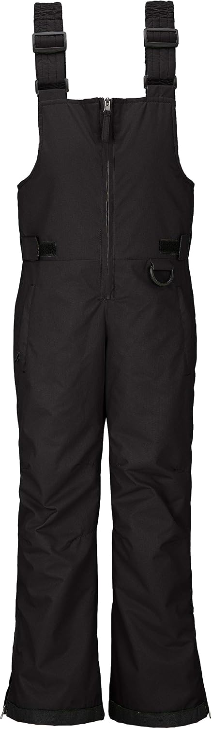 wantdo Boy Ski Jacket and Snowboarding Snow Bib Pants Black Size 6-7